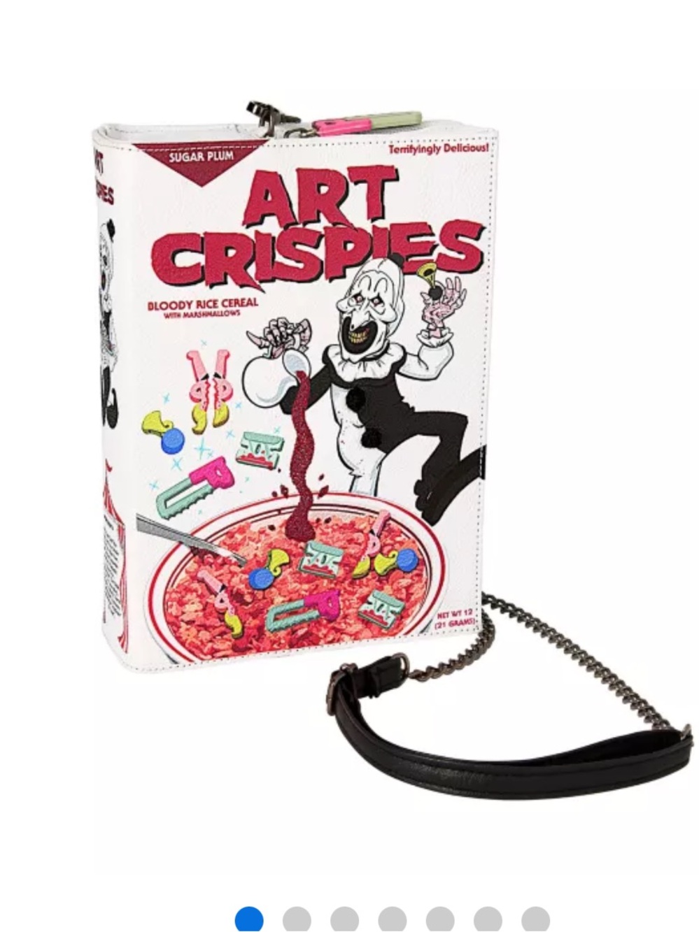 Terrifier Art Crispies Crossbody Bag
Brand new with tags